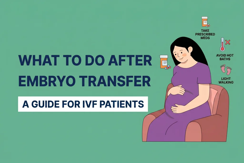 What to do after embryo transfer during IVF treatment to support implantation and recovery.